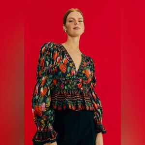 FARM Rio Strawberry Blouse Size S